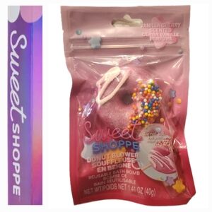 2/$6 Sweet Shoppe Vanilla Cherry Scented Donut Blower Reusable Bath Bomb
